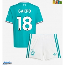 Liverpool Cody Gakpo #18 Tredjedraktsett Barn 2025-26 Kortermet (+ Korte bukser)